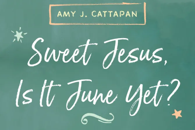 Detail from the cover of Amy Cattapan's "Sweet Jesus, is it June Yet?"
